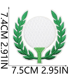 Écussons personnalisés pour clubs <span class=keywords><strong>de</strong></span> golf, roses et bleus, en feutre non tissé thermocollant, appliques brodées sportives pour chariots <span class=keywords><strong>de</strong></span> golf, sacs <span class=keywords><strong>de</strong></span> balles, badges et casquettes <span class=keywords><strong>de</strong></span> camionneur - Product Image 2