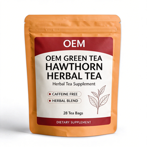 Sachets de thé aux herbes vertes et d'aubépine OEM ODM, 28 unités, en vrac, fournisseur de marque privée - Product Image 1