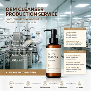 Limpiador Facial de Glutatión de Marca Privada, Fórmula con Vitamina C y Niacinamida, Cosméticos OEM ODM - Product Image 5
