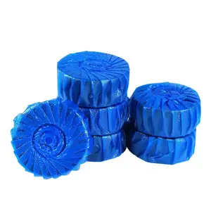 1 pcs/bag Blue Automatic toilet bowl cleaner tablets Factory direct blue solid bubble block toilet bowl cleaner