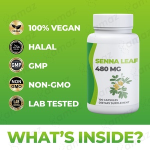Capsules <span class=keywords><strong>de</strong></span> feuilles <span class=keywords><strong>de</strong></span> séné Amaz OEM <span class=keywords><strong>de</strong></span> haute qualité pour un nettoyage naturel du côlon en 7 jours, favorisant la gestion du poids et soutenant l'immunité - Product Image 4