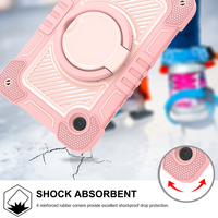 Étui de protection antichoc pour Samsung Tab A9 avec support rotatif à 360°, coque robuste pour enfants, idéal pour les voyages