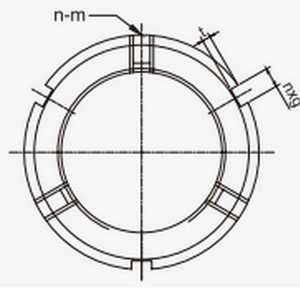 F Series Locking Nut Metric Coarse Thread Right Hand Slotted <b>Drive</b> Metal Compatible Fully Threaded GB/<b>T</b> 24425 OEM Support - Product Image 2