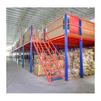 Mezzanine en acier robuste détachable pour entrepôt, aménagement personnalisable, capacité de charge de 500 kg, revêtement électrostatique en poudre