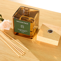 Bouteilles de diffuseur de parfum vides de marque privée carrées de 150 ml, 200 ml, 250 ml, 500 ml, ensemble de bouteilles de diffuseur de parfum fantaisie avec boîte