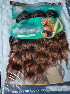 Nouveauté Personnalisation 3 Paquets d'Extensions de Cheveux Tissage <span class=keywords><strong>Sabrina</strong></span> 100% Qualité Premium Synthétique Tissage Bouclé Cheveux Similaire aux Cheveux Humains - Product Image 5