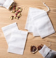 Sachets de thé biodégradables grande capacité avec cordon de serrage, filtres en papier, pochettes vides pour thé en vrac, poudre et cuillères – Design moderne