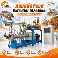 Machine extrudeuse entièrement automatique de type humide pour la production d'aliments aquatiques coulants et flottants, capacité 500-800 kg/h