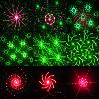 Ihomemix Projecteur de Scène Laser USB à Commande Sonore et Télécommande, 60 Motifs, Mini Lumière de Fête DJ Disco Stroboscopique pour Club