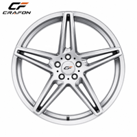 Jantes forgées CF 18 19 pouces 5x114.3 PCD 66.1 CB pour voitures particulières, compatibles avec Silvia S15 S14, jantes chromées