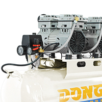 Compresseur d'air industriel à trois moteurs haute puissance en gros, 70L 980W*3, sans huile, 190L/min, piston portable pour 220V AC pour mine
