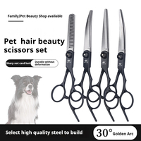 Ciseaux de toilettage pour chien de 6 pouces avec peigne, ensemble de ciseaux pour animaux de compagnie en acier inoxydable, kit professionnel de toilettage pour animaux de compagnie