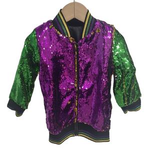 Decorazioni per feste cappotti da donna mamma e Me abbinati <span class=keywords><strong>bambina</strong></span> fuori porta giacca di paillettes reversibile martedì Gras - Product Image 1