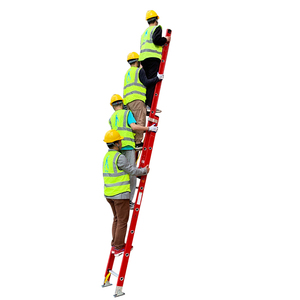 <span class=keywords><strong>Escalera</strong></span> de extensión de fibra de vidrio, pista deslizante de alta calidad, ligera, 24 pasos, 28 pies, 5m, 9 <span class=keywords><strong>m</strong></span> - Product Image 2