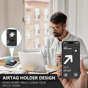 <span class=keywords><strong>Portafoglio</strong></span> Magnetico in Metallo per Carte e Telefono con <span class=keywords><strong>Clip</strong></span> Portasoldi per Apple AirTag, Set Regalo Aziendale, Regalo per Uomo - Product Image 2