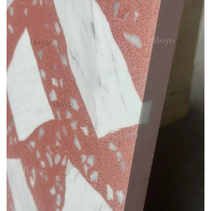 <span class=keywords><strong>Carreaux</strong></span> <span class=keywords><strong>de</strong></span> terrazzo rose en quartz coloré Look Stone 600x600, nouveau design, finition mate - Product Image 6