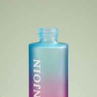 Flacon compte-gouttes en verre mat couleur pastel 50 ml 60 ml avec bulbe en caoutchouc souple pour liquide cosmétique, solution de contenant personnalisée imprimée