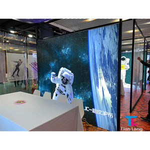 Tianlang, caja de luz de movimiento LED de tela luminosa personalizada, perfil de aluminio colgante Vertical para pantalla de publicidad interior - Product Image 3