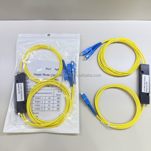 Divisor Óptico SC/UPC Monomodo 1x2 1310/1550nm en Caja ABS, Precio de Fábrica, para Comunicaciones por Fibra Óptica - Product Image 2