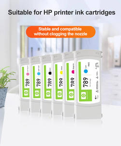 Nouvelles cartouches d'encre en latex rechargeables de 6 couleurs, cartouches compatibles 789 pour imprimante HP Latex L25500 - Product Image 2