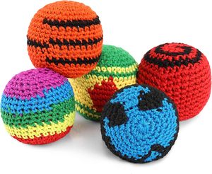 กระสอบถักโครเชต์สำหรับผู้ใหญ่ artcreativity kickball hacky sack ลูกบอลการเล่นกลบอลถุงเท้า - Product Image 1