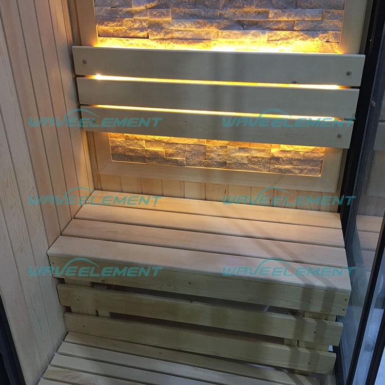 Factory Supply mobile Sauna Wooden Outdoor hemlock Red Cedar Computer Wood Windows Style Room housedry steam sauna room