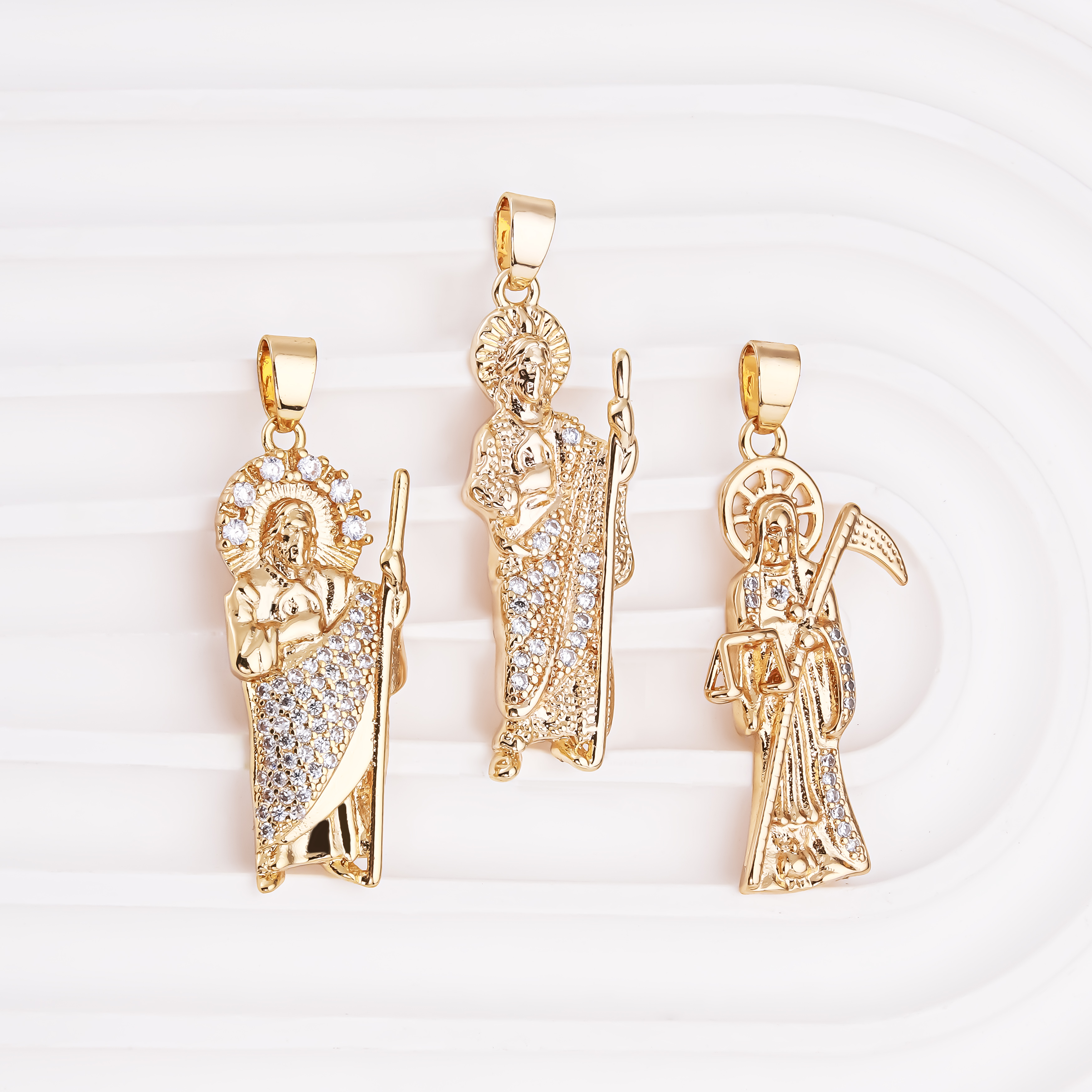San Judas Charms Elegant Religious Pendants for All