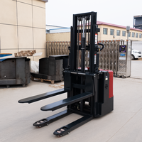 Chariot élévateur transpalette autoportant électrique portable 4M 2M de hauteur de levage, chariot élévateur hydraulique 1-3T Lithium-Ion