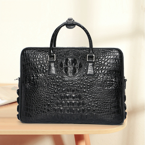 Siamese crocodile <strong>Leather</strong> Men's Handbag Genuine <strong>Leather</strong> Men's Business Bag Shoulder Bag Large-capacity Genuine <strong>Leather</strong> <strong>Briefcase</strong> - Product Image 2