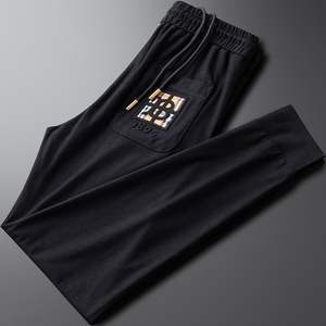 ملابس رجالية بنطال برباط للربيع والخريف بنطال رياضي بنطال رجالي بنطلون - Product Image 2