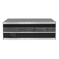 Ordinateur industriel personnalisable Mid Tower Mini ITX J1900, panneau en acier et alliage d'aluminium, Mini HTPC domestique, Mini-ordinateur horizontal avec alimentation flexible