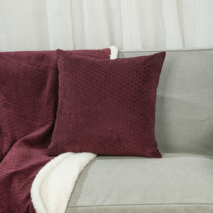 Amity Großhandel individuelles Polyester-<span class=keywords><strong>Nylon</strong></span>-Material Kissenetui solide Farbe Cordulop-Kissenbezug 45 * 45 Sofa dekorativer Kissenbezug - Product Image 2