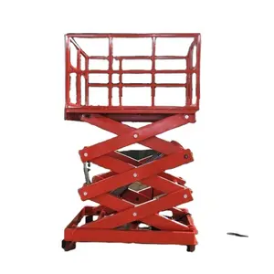 Heavy duty top qualität feste stationäre scissor lift tisch/keller waren lift/fracht aufzug