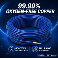 BV Kupferdraht 450/750V PVC-Isoliert Massiver Kupferleiter Elektrischer Draht 1,5mm 2,5mm 4mm 6mm 10mm Gebäudekabel Hausverdrahtung