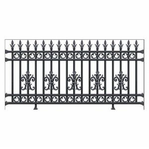 Clôture en acier anti-impact haute résistance, industrielle/résidentielle, nouvelle conception, panneaux de clôture en <span class=keywords><strong>fer</strong></span> forgé galvanisé - Product Image 6