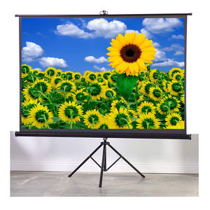 Bán Sỉ Giá Đỡ Ba Chân Chất Lượng Cao 180X180 Cm Giá Rẻ Màn Hình Máy Chiếu Ba Chân Màn Hình Trong Nhà Di Động - Product Image 1