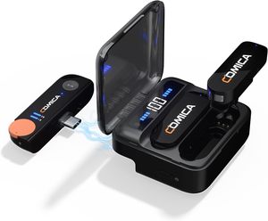 Comica <span class=keywords><strong>Vimo</strong></span> S UC Micrófono Lavalier inalámbrico para iPad Laptop Grabación de video Entrevista Vlog Live Stream - Product Image 1