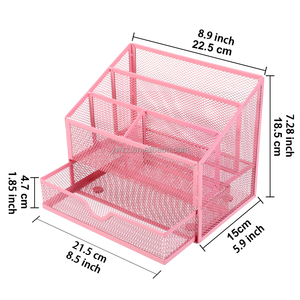 Organizador de <span class=keywords><strong>Correo</strong></span> de Malla Metálica en Stock, Clasificador Vertical de Archivos y Papel con Cajones para Oficina en Casa - Product Image 5