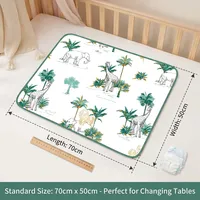 Matelas à langer imperméable pour bébé 70x50cm, protège-matelas de berceau en coton lavable, tapis à couches portable pour voyage, certifié OEKO-TEX, OEM