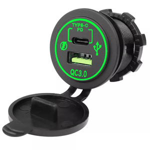 Hot <span class=keywords><strong>USB</strong></span> 12V/24V sạc xe hơi PD QC3.0 sạc nhanh ổ cắm 36W 12V <span class=keywords><strong>USB</strong></span> ổ cắm cho xe - Product Image 3