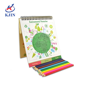 Set di adesivi con libro da colorare <span class=keywords><strong>Eco</strong></span> a spirale in cartone rigido basso MOQ - Product Image 5