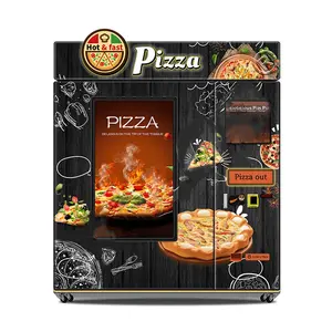 Mesin penjual Pizza otomatis layar sentuh 55 inci, mesin penjual otomatis dengan Microwave