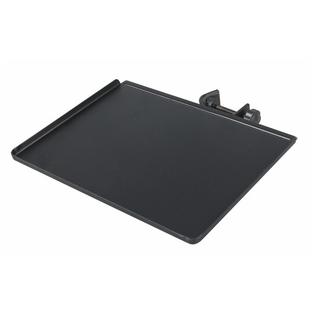 Microphone Stand Clamp-On Utility Surface Area Adjustable Mic Stand Tray 8.7 X 7.8 Inch Clamp on Utility Shelf Stand (MSP-6)