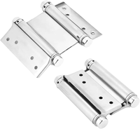 DIVINE Double Action Ressort 6 pouces En Acier Inoxydable À Fermeture Automatique Charnières Double Porte Charnières pour Café Saloon Pub Portes Balançantes