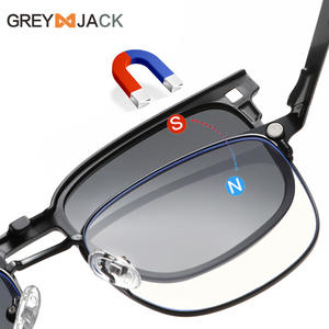 Lunettes de soleil magnétiques Greyjack, monture en acier inoxydable, polarisées, vision nocturne, lunettes pour hommes, monture complète, verres TAC - Product Image 5