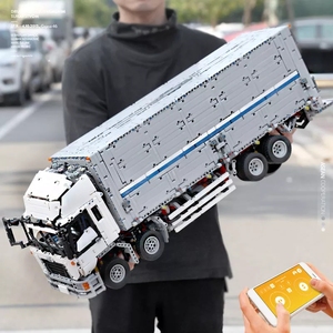 MOULD <span class=keywords><strong>KING</strong></span> 13139 technique ARAKAWAS camion-conteneur à aile de remorquage jouets pour enfants cadeaux Tatra modèle blocs de construction MOC-1389 briques - Product Image 3