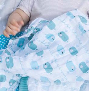 Vendita calda telo da bagno <span class=keywords><strong>neonato</strong></span> in morbido <span class=keywords><strong>cotone</strong></span> di bambù tessuto di mussola con stampa personalizzata coperte per bambini - Product Image 5