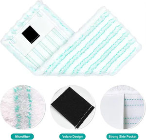 Chiffons en microfibre réutilisables de haute qualité pour nettoyeur de vitres Leifheit, tampons de nettoyage pour balai à manche en aluminium - Product Image 2