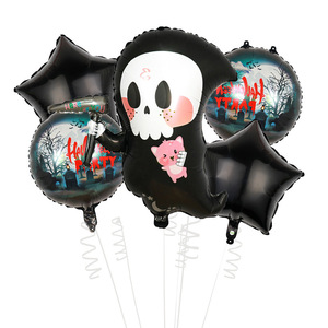 New Halloween Aluminum Film <b>Balloon</b> Set Ghost Pumpkin Spider Bat Theme Party <b>Decoration</b> <b>Balloon</b> - Product Image 6