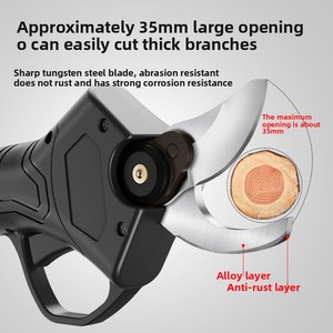Nouveaux ciseaux électriques ménagers extérieurs sécateurs sans fil au Lithium-Ion transfrontaliers <span class=keywords><strong>pour</strong></span> les branches de fruits matériau de lame SK5 - Product Image 4